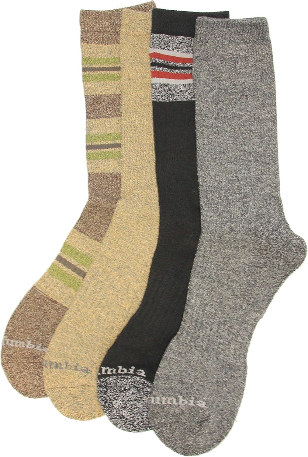 

Columbia мужские носки Moisture Control Crew, Brown Assort