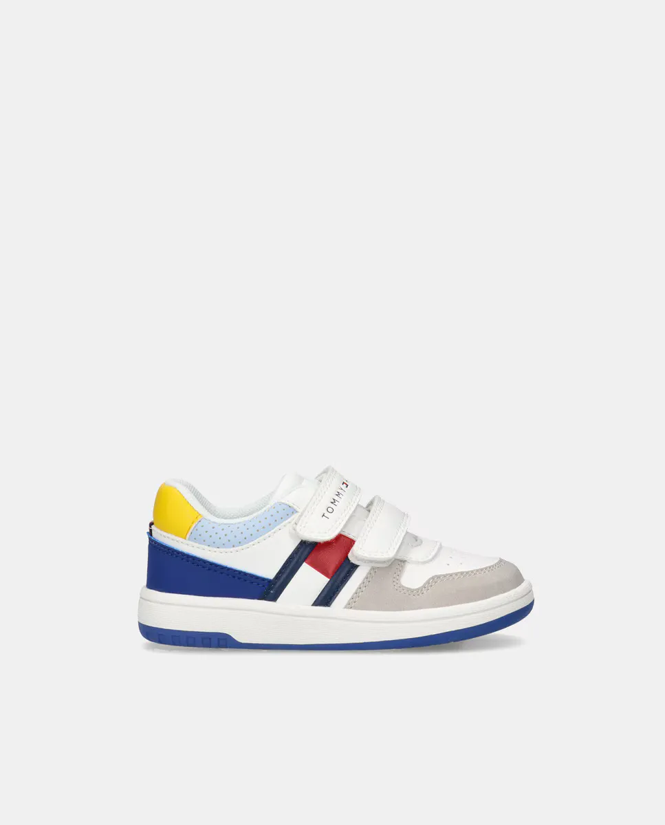 

Кроссовки типа «корзина» для малыша с двойной клейкой застежкой Tommy Hilfiger, многоцветный