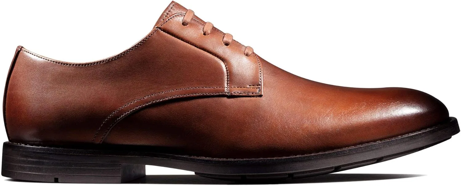 Оксфорды мужские Clarks, коричневый British Tan Leather — фото 2