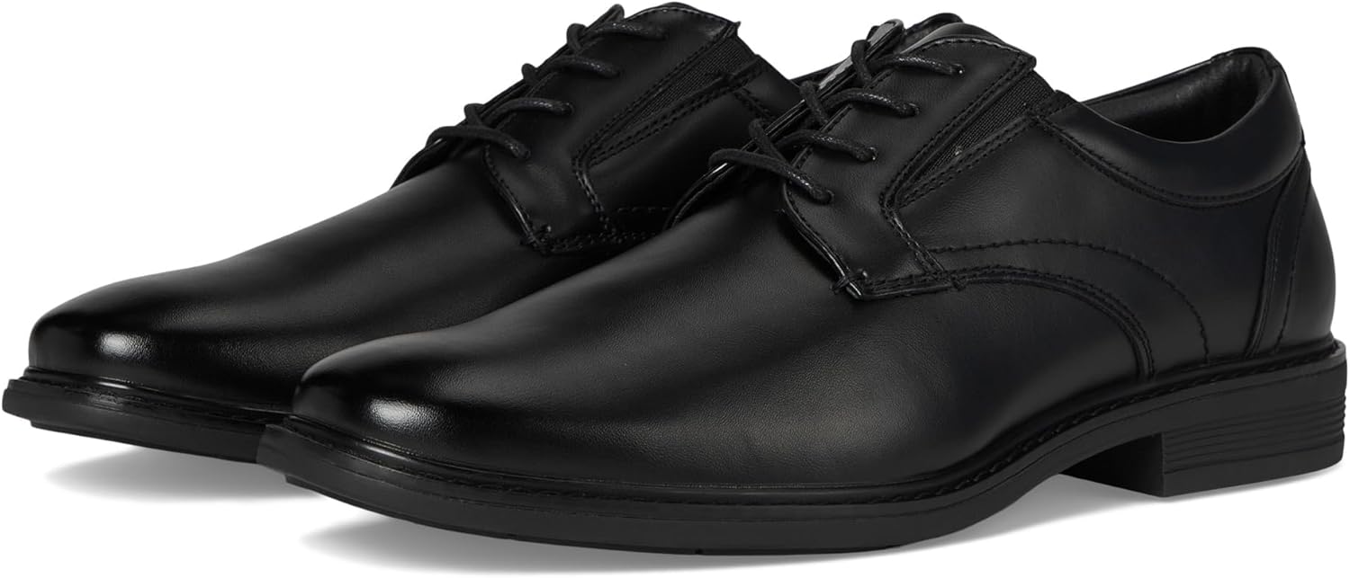 

Мужские оксфорды Nunn Bush Jarvis с гладким носком, для официального и повседневного делового стиля, на шнуровке, черный