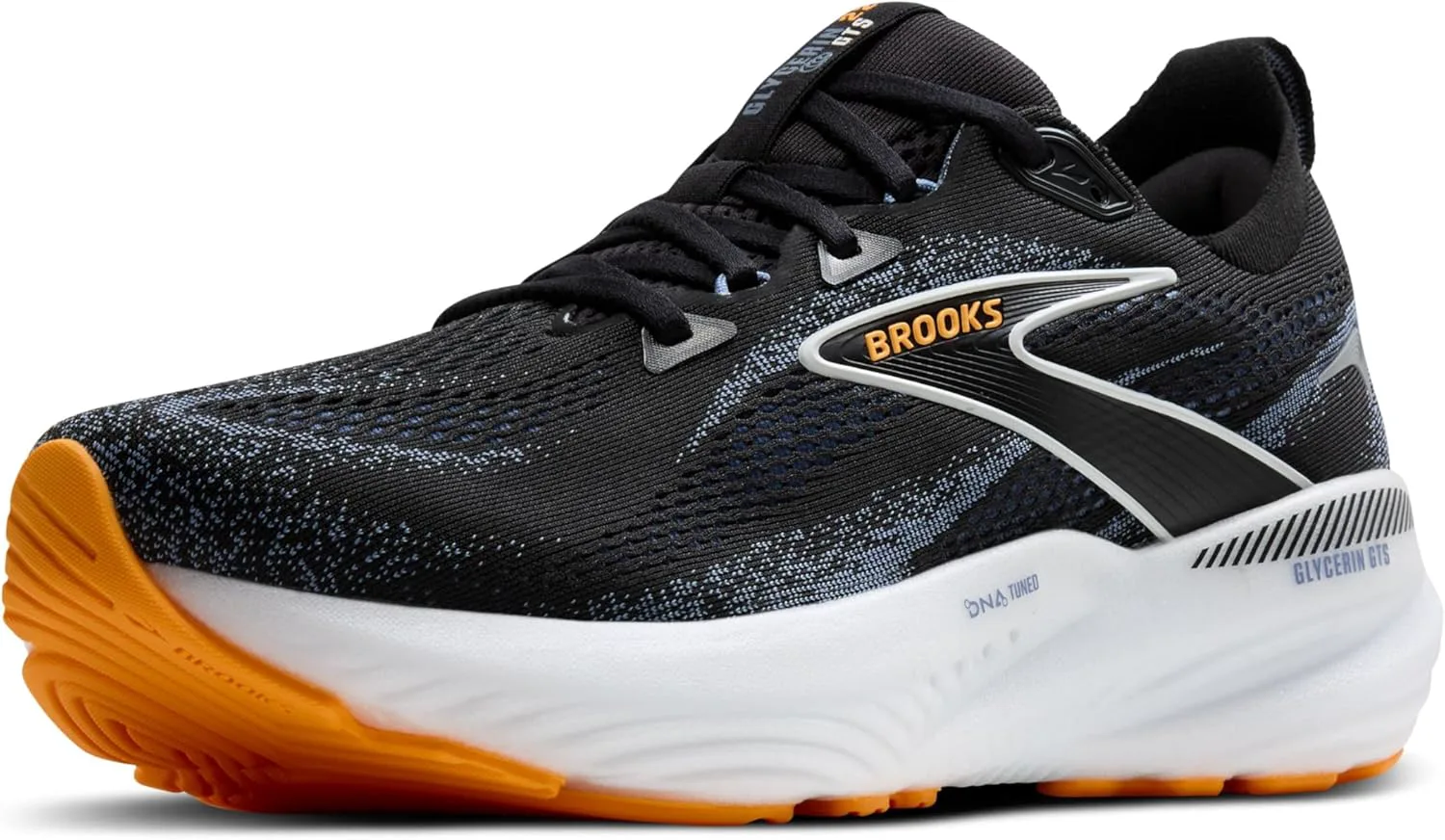 

Мужские беговые кроссовки Brooks Glycerin GTS 22 с поддержкой, черный/синий/оранжевый