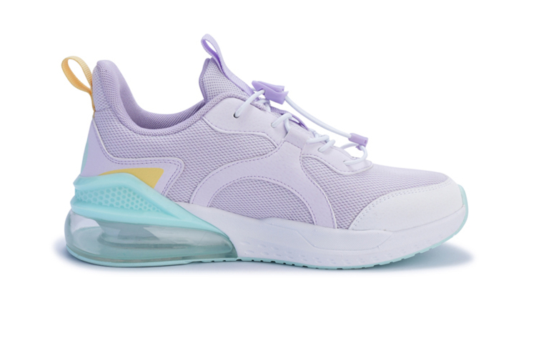 Скользоустойчивые амортизирующие кроссовки с износостойкими свойствами низкие детские повседневные 361°KIDS, светло-фиолетовый — фото 2