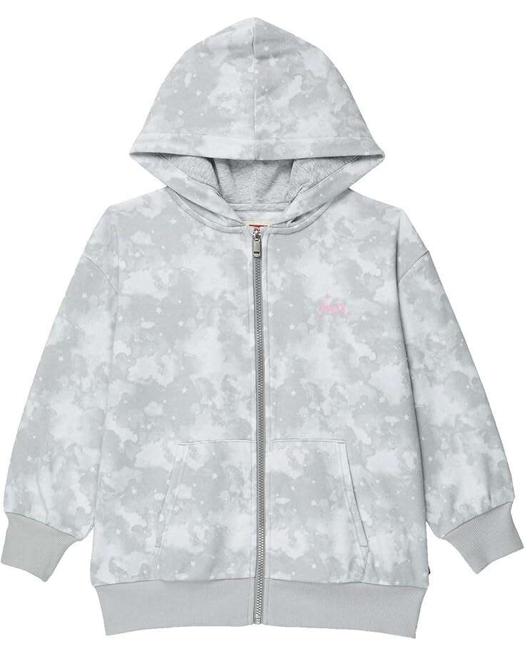 

Худи Levi's Kids Oversized Full Zip-Up Hoodie, цвет Moon Rock