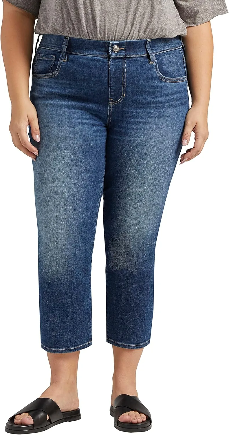 

Jag Jeans Women's Plus Size Maya Pull-on Capri Jean