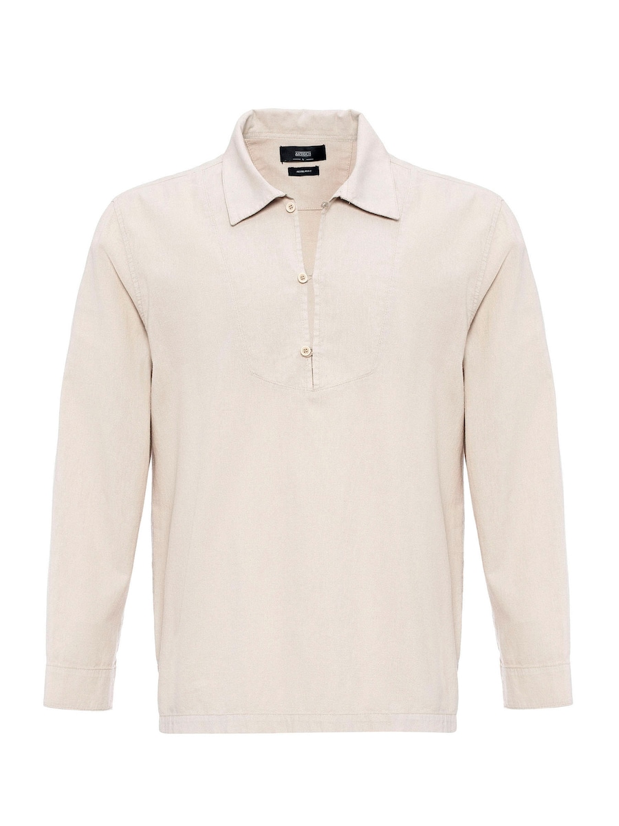 

Рубашка на пуговицах классического кроя Antioch, бежевый