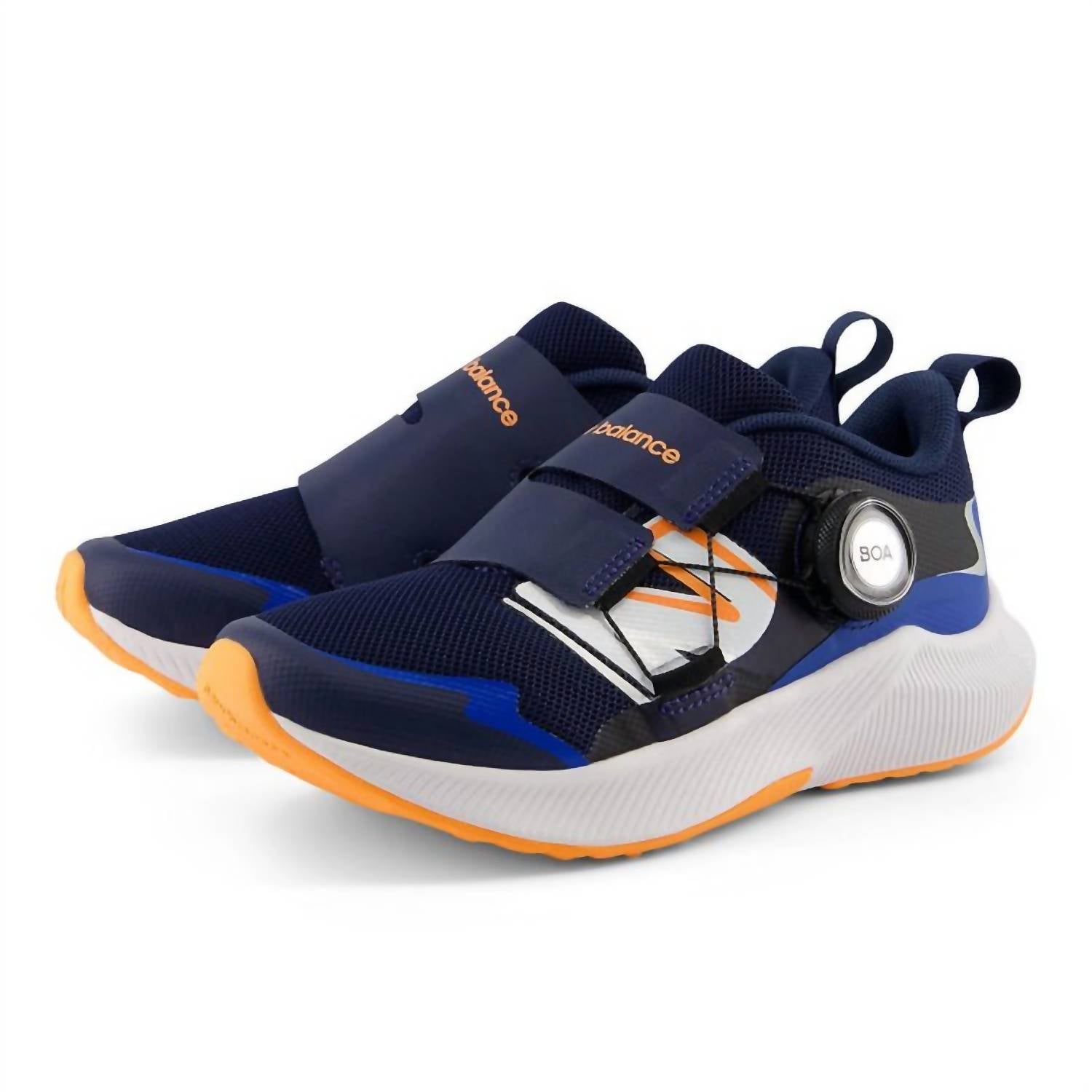 Детские кроссовки Dynasoft Reveal V4 Boa в сине-оранжевом цвете New Balance — фото 4