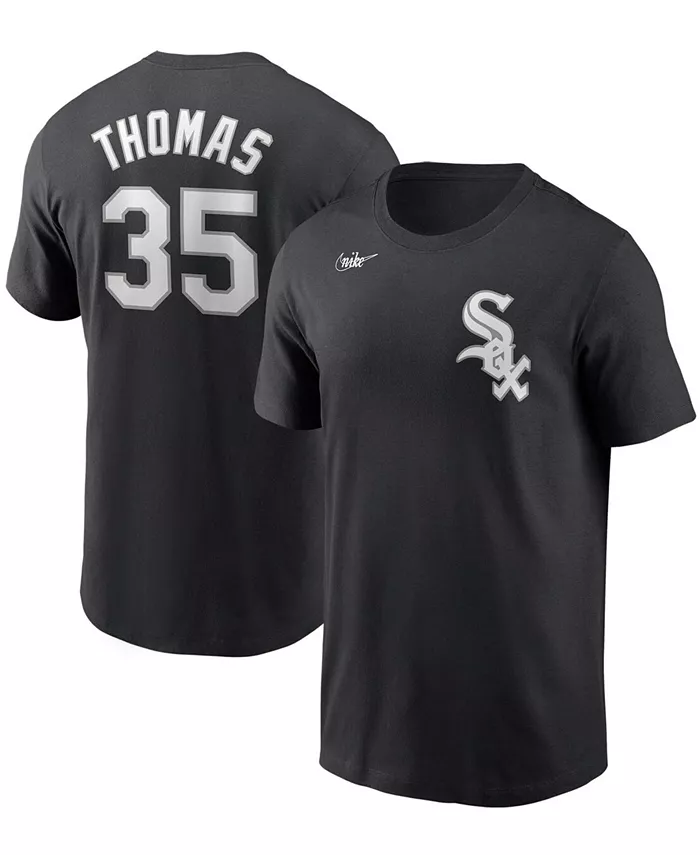 

Мужская футболка Frank Thomas Black Chicago White Sox Cooperstown Collection с именем и номером Nike