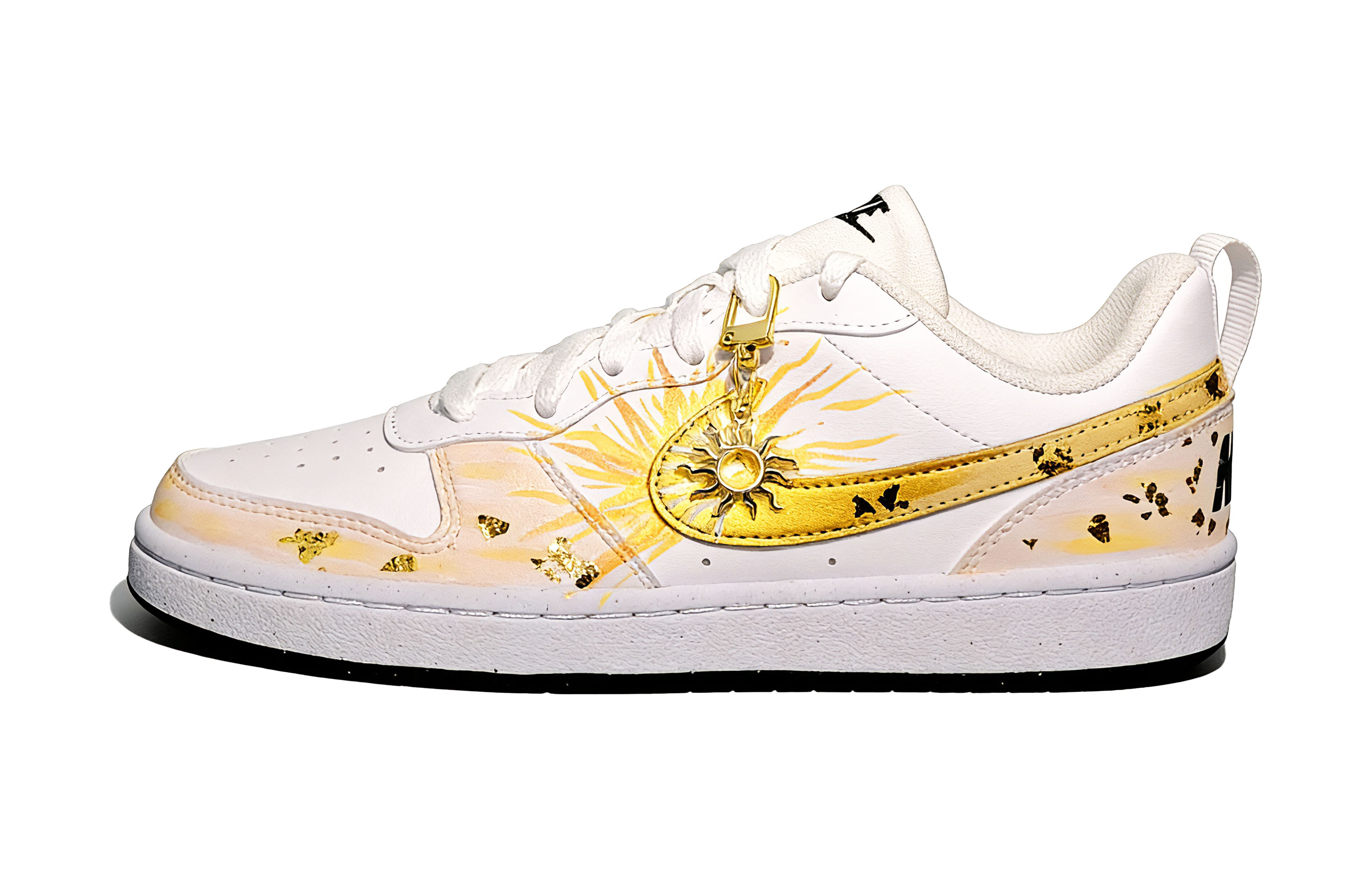 

Nike Детские низкие скейтбордные кроссовки Court Borough Icarus из синтетической кожи, белые