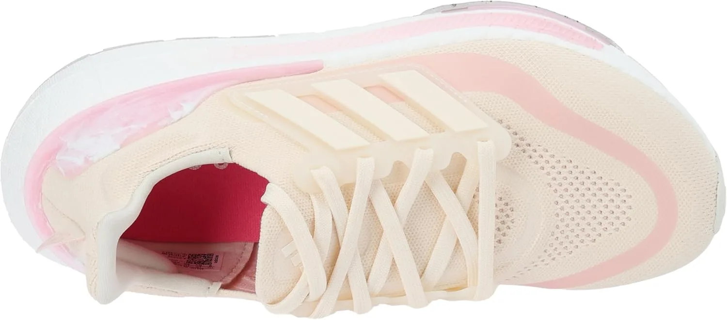 Кроссовки Adidas Ultraboost для мужчин, легкие, белый/розовый — фото 3