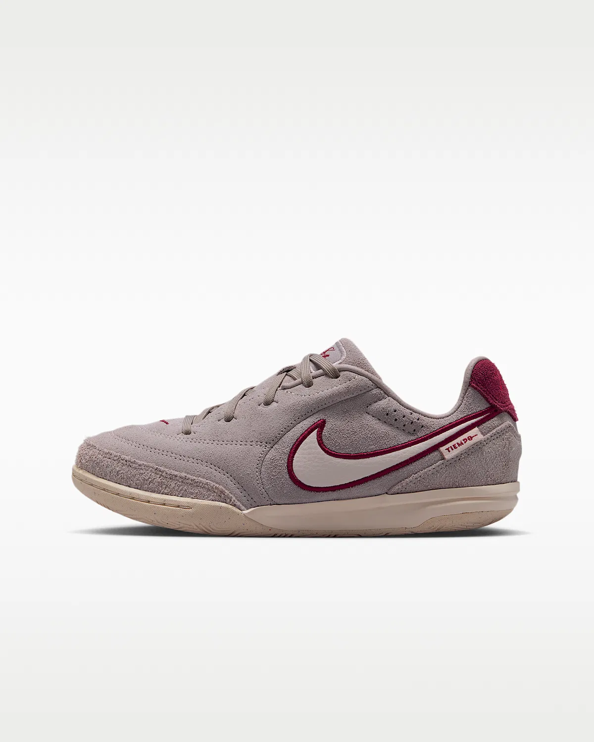 Детские кроссовки для зала Nike Jr. Tiempo Streetgato PRM, Moon Particle/Team Red/Chalk