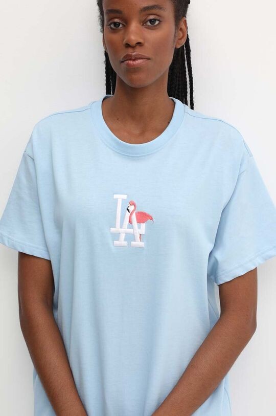 Хлопковая футболка Los Angeles Dodgers 47 brand, синий
