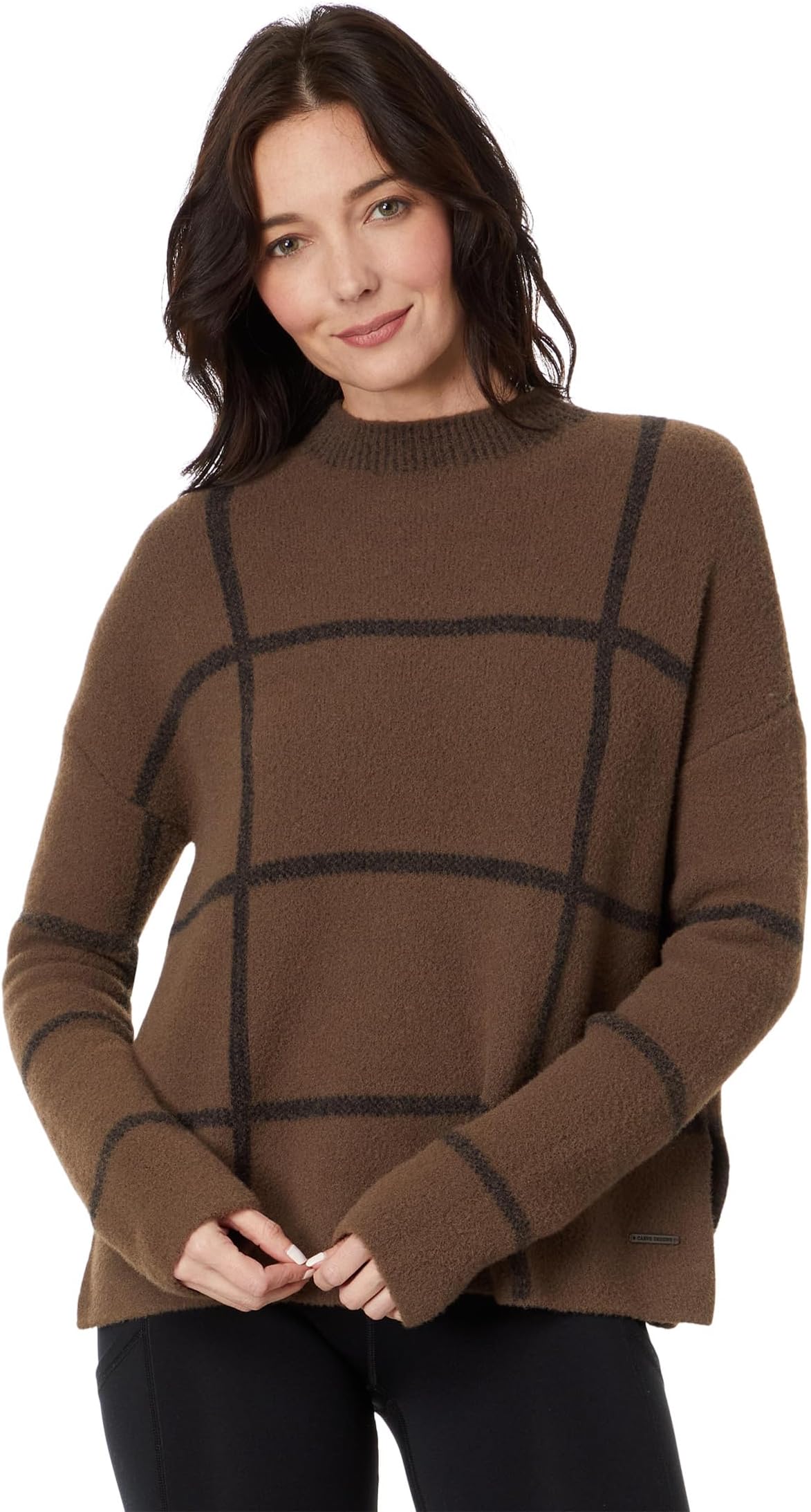 

Свитер Carve Designs Olivia Plush Sweater, цвет Dark Brown Birdseye