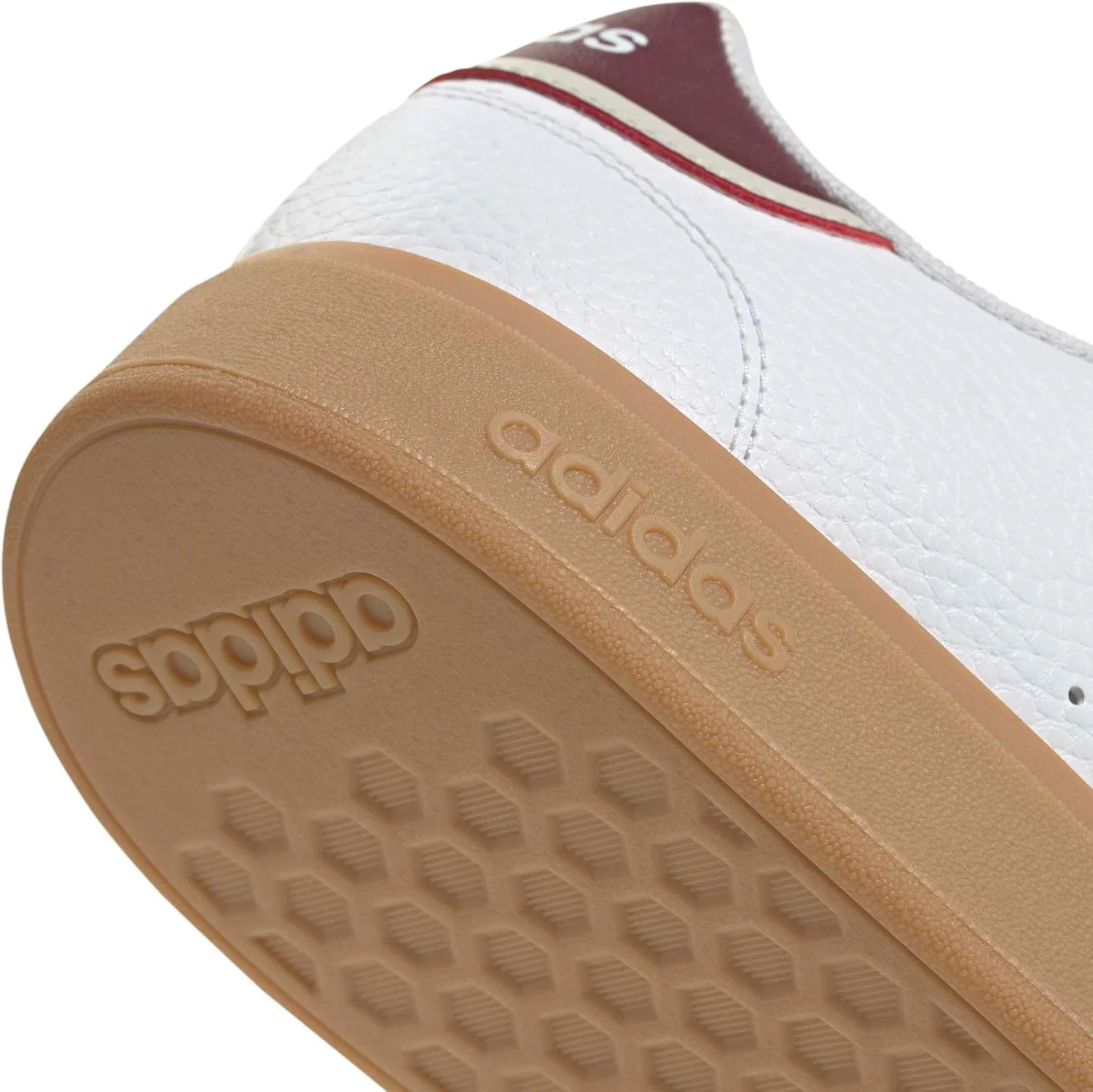 Кроссовки Adidas Unisex Advantage Base 2.0, Ftwr White Ftwr White Shadow Red — фото 4