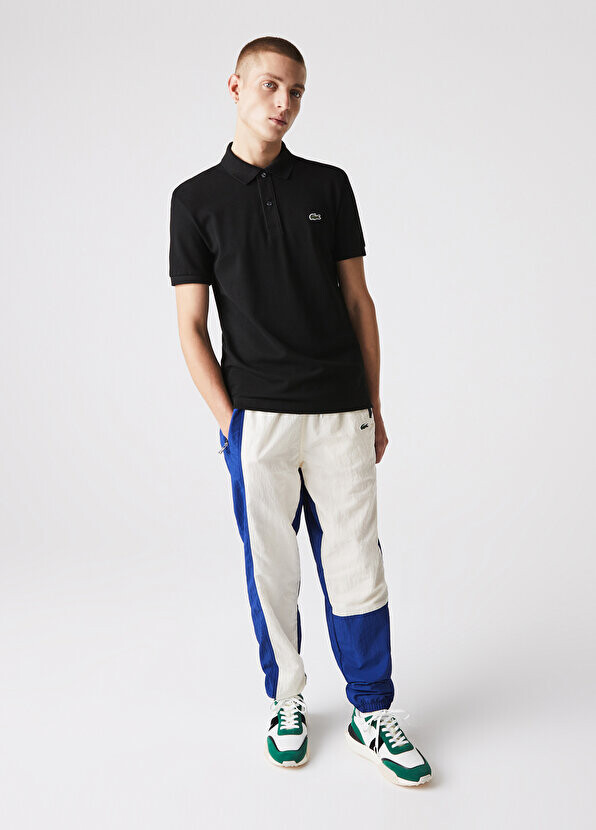Футболка-поло мужская Lacoste L.12.12 Slim Fit черная — фото 2
