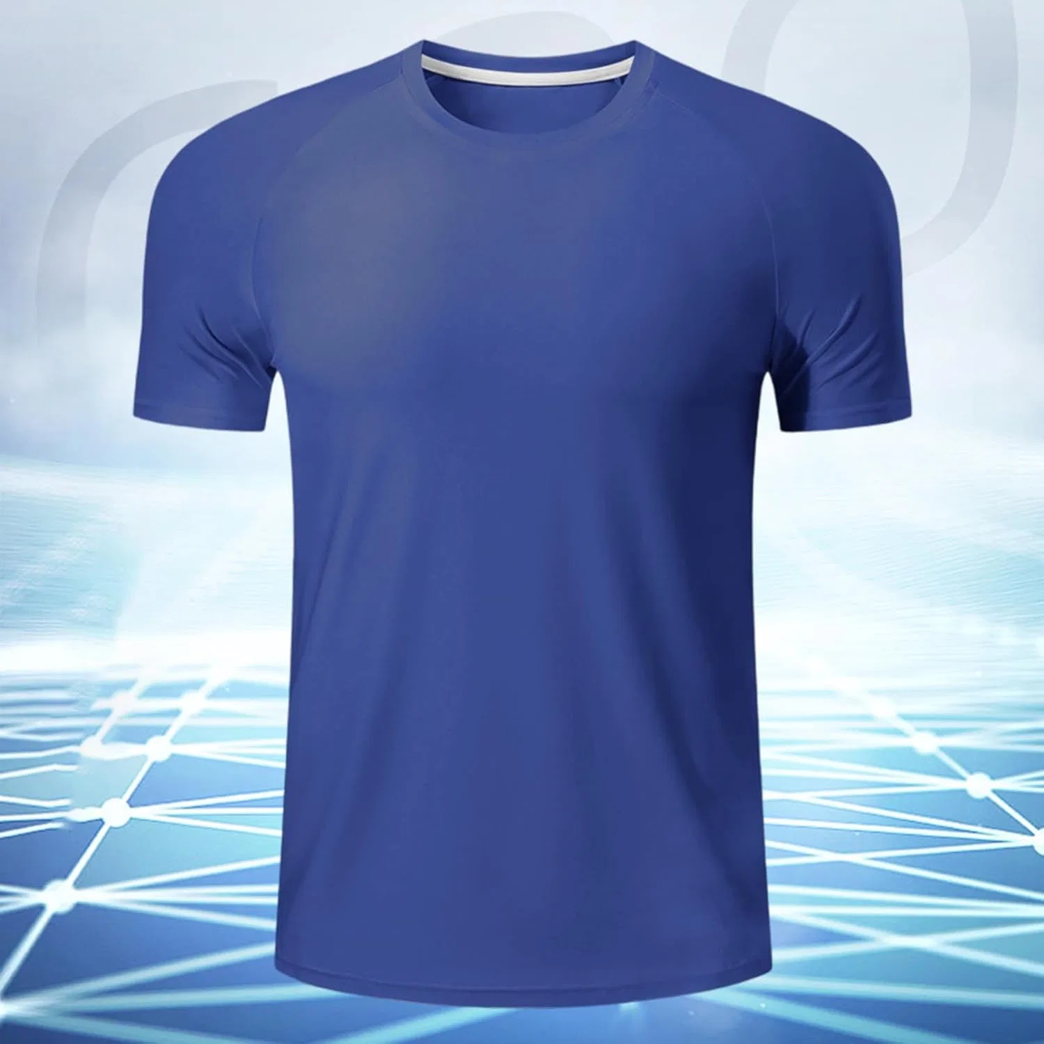 Мужская футболка Athletic Running Raglan, Generic, Blue — фото 2