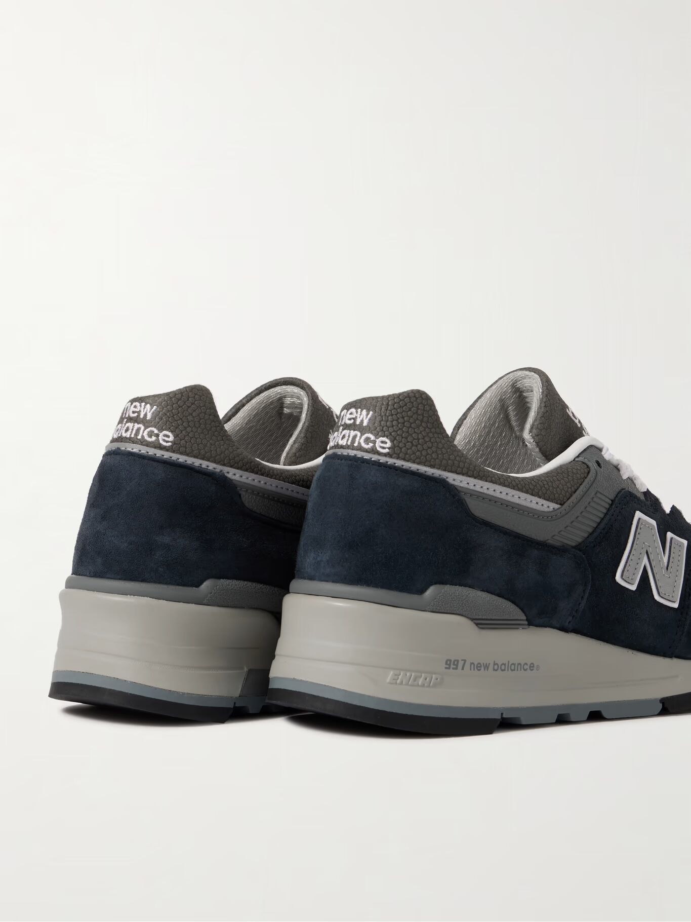 Кроссовки MiUS 997 из замши, сетки и кожи NEW BALANCE, темно-синий — фото 2