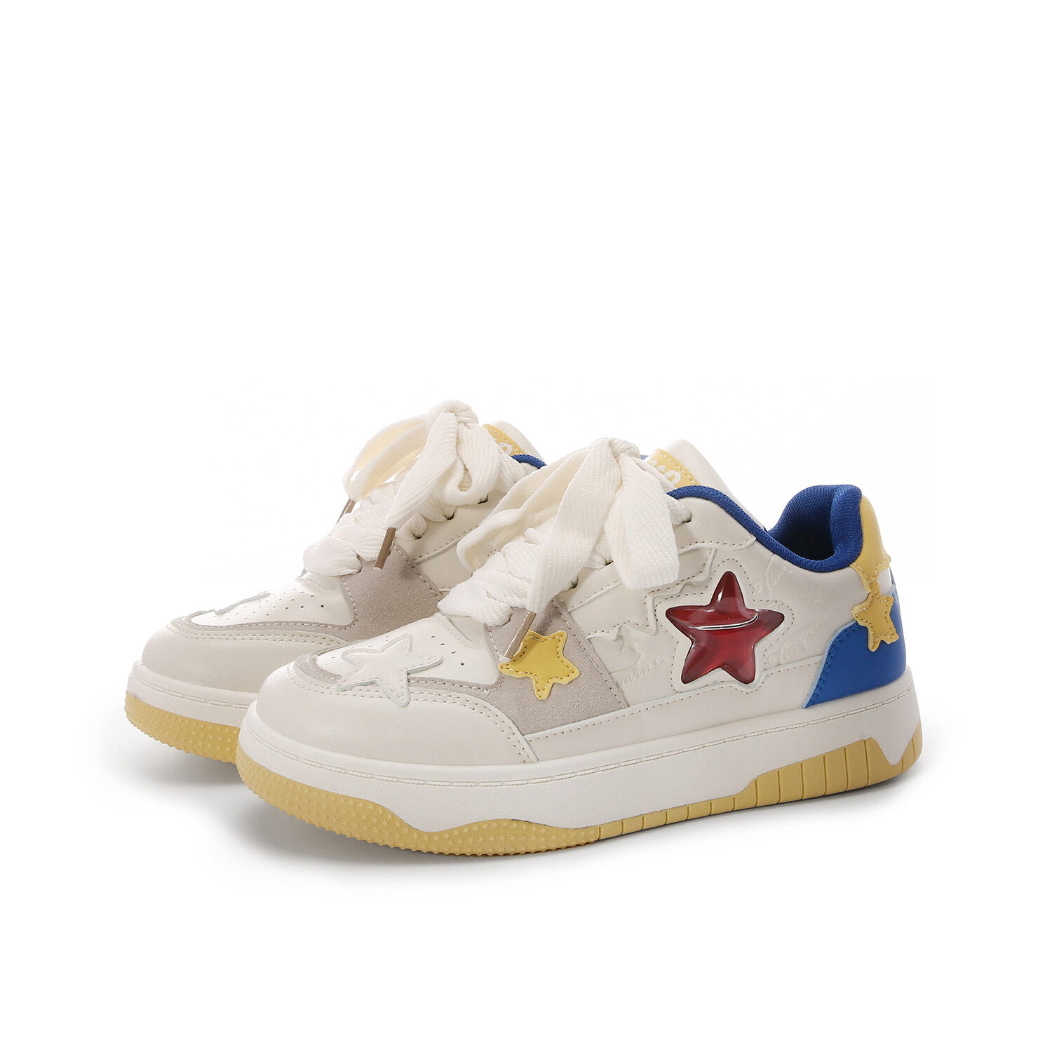 

Кроссовки Lovely you Skateboarding Shoes Women's Low-top, бежевый/синий