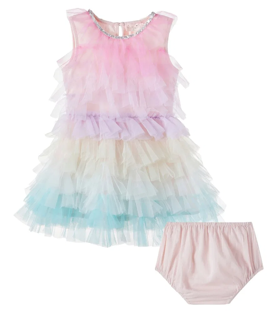 Комплект Baby Rainbow Reverie: платье и трусики Tutu Du Monde, мультиколор