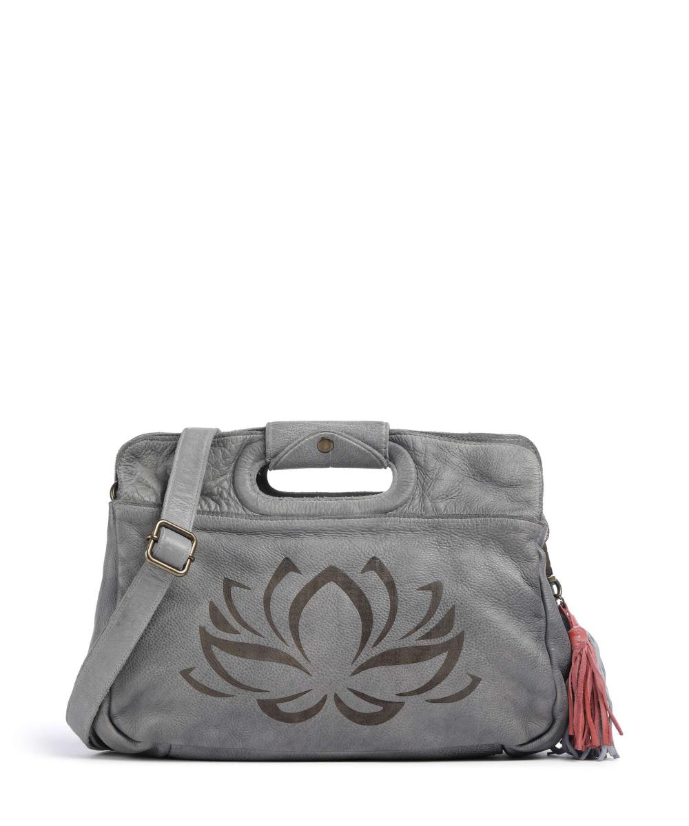 

Сумка на плечо Freundgasse 3 из зернистой кожи Taschendieb Wien, серый