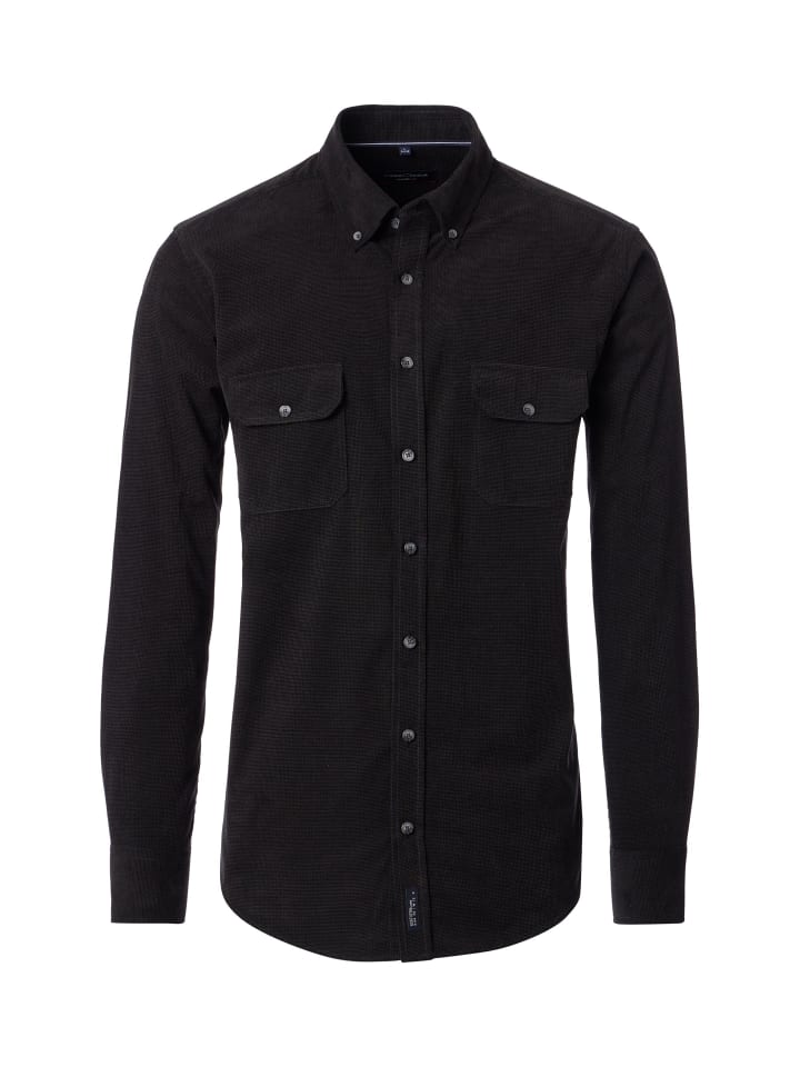 

CASAMODA Повседневная рубашка черного цвета