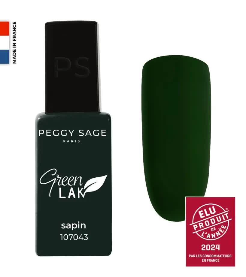 

Зеленый лак для ногтей LAK Sapin Classic UV/LED 10 мл Peggy Sage
