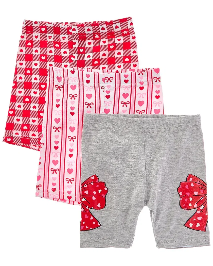 Freestyle 3pk Valentine Bike Short, Multi