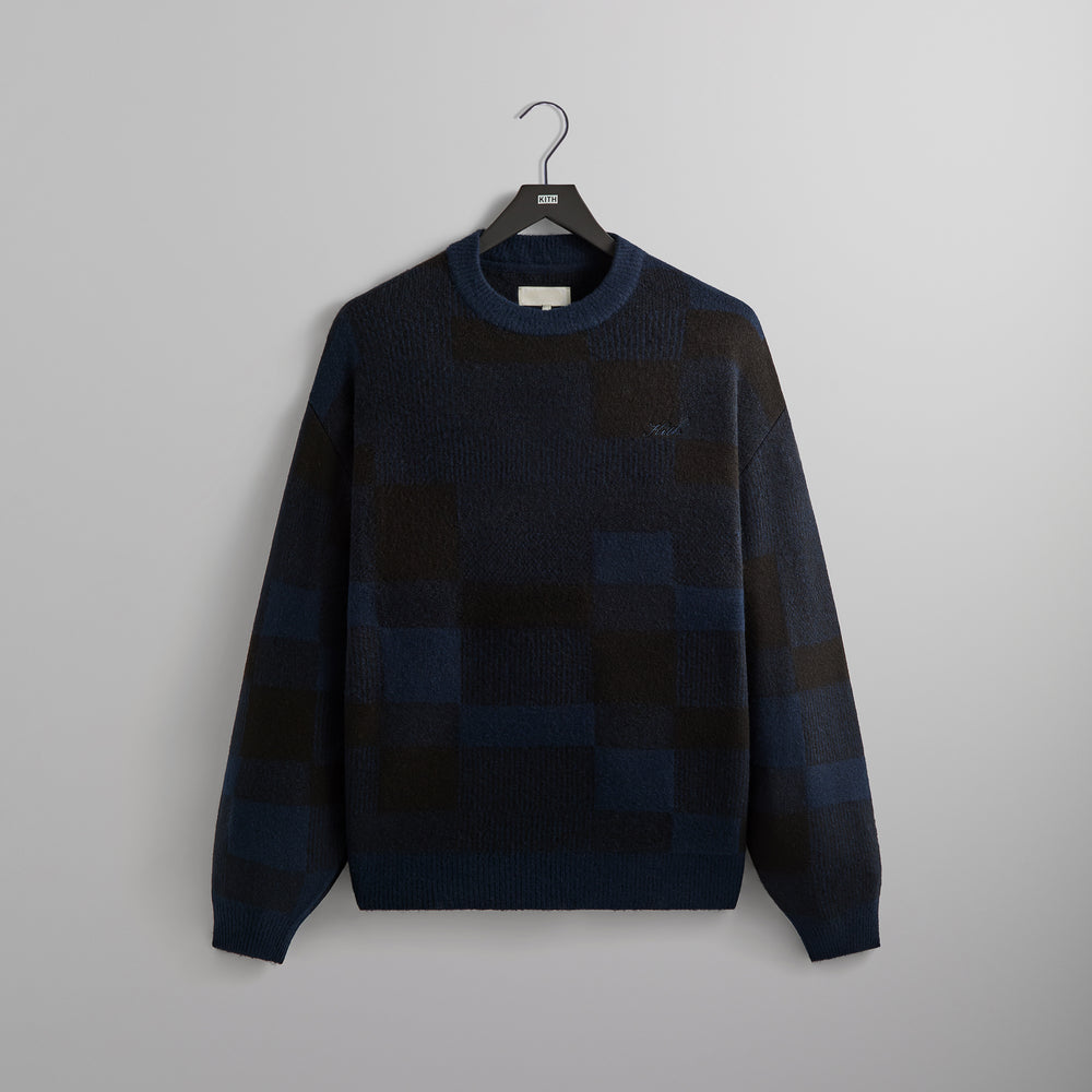 

Свитер Kith Lewis Check Sweater, черный