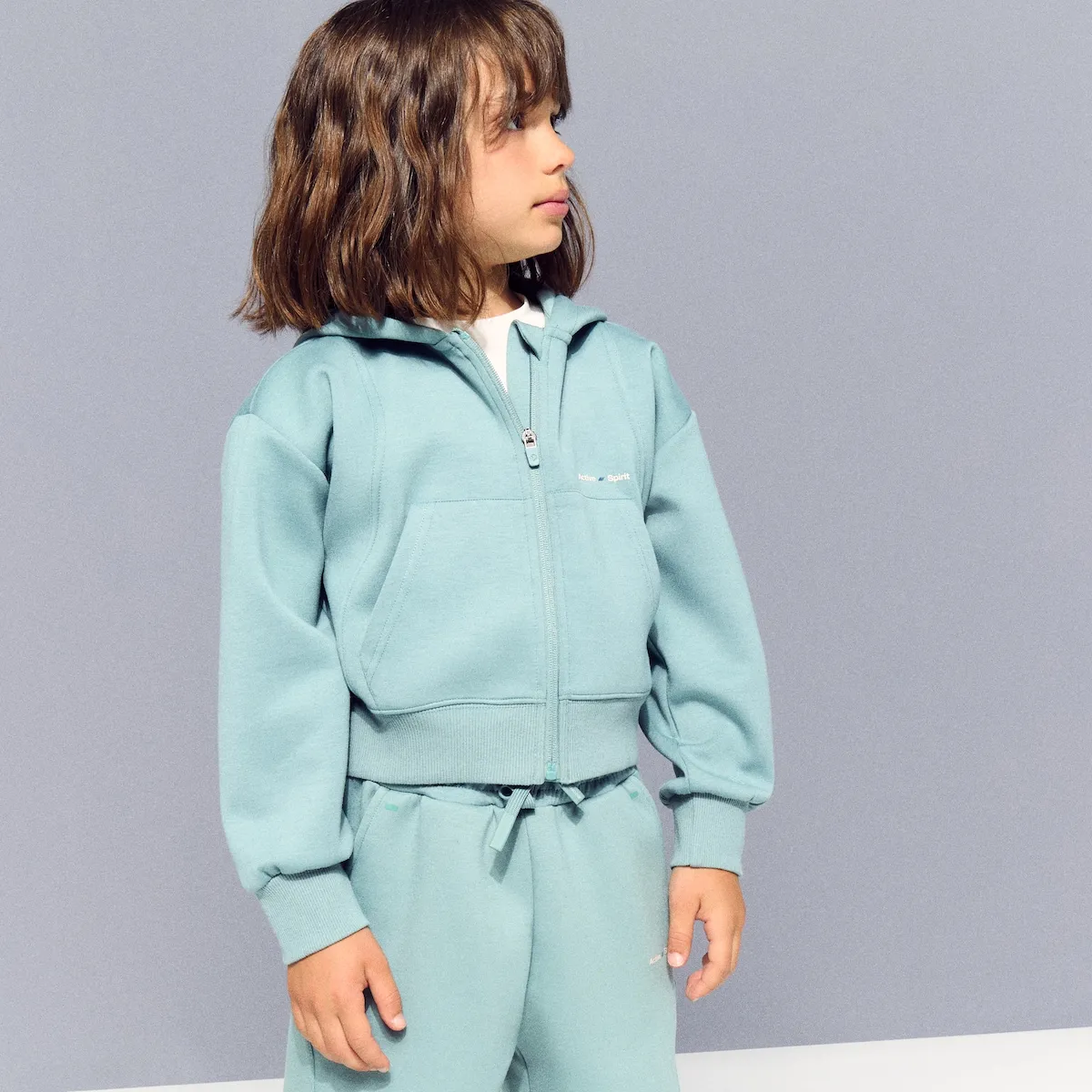 

Брюки длинные из вискозы спортивного стиля для девочек Boomerang, светло-зеленый