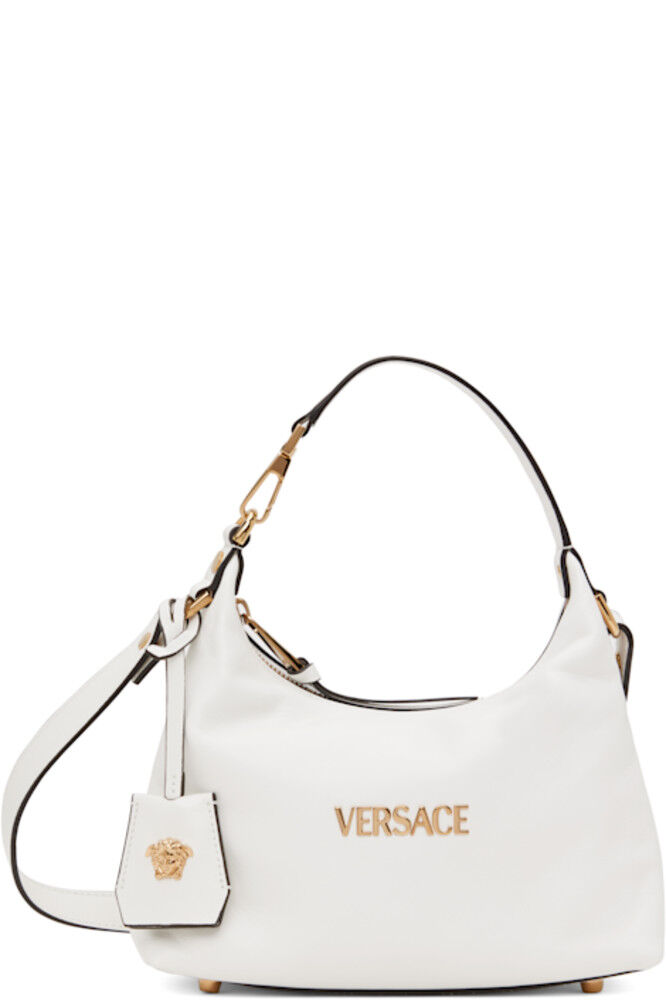 

Белая сумка через плечо с биркой Versace