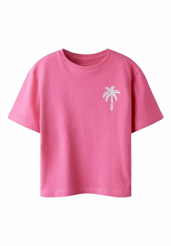 Футболка Nkfjaney ss nreg top box pb print t-shirt Name It, розовый фанданго