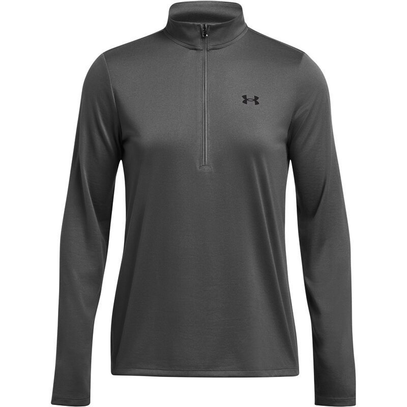 

Рубашка техническая, молния 1/2, однотонная Under Armour, цвет castlerock