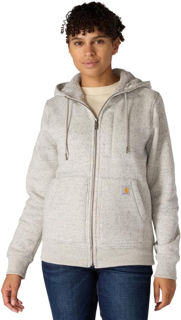 

Carhartt Women's Relaxed Fit Midweight Sherpa-Lined Full-Zip Sweatshirt, Asphalt Heather Nep