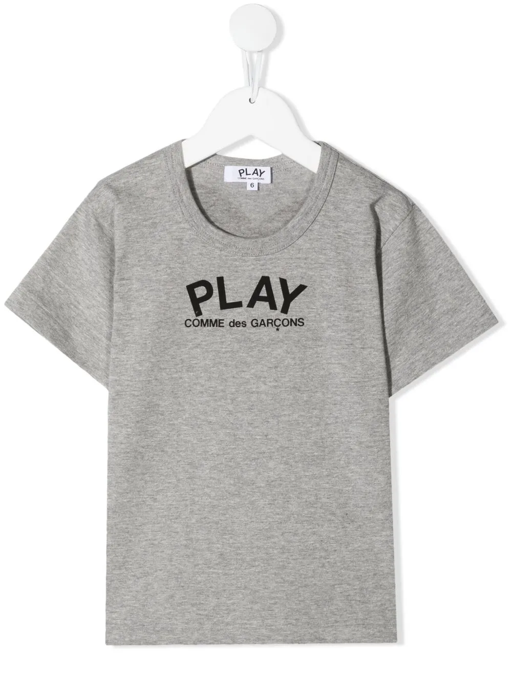 

Футболка с логотипом Comme Des Garçons Play Kids, серый