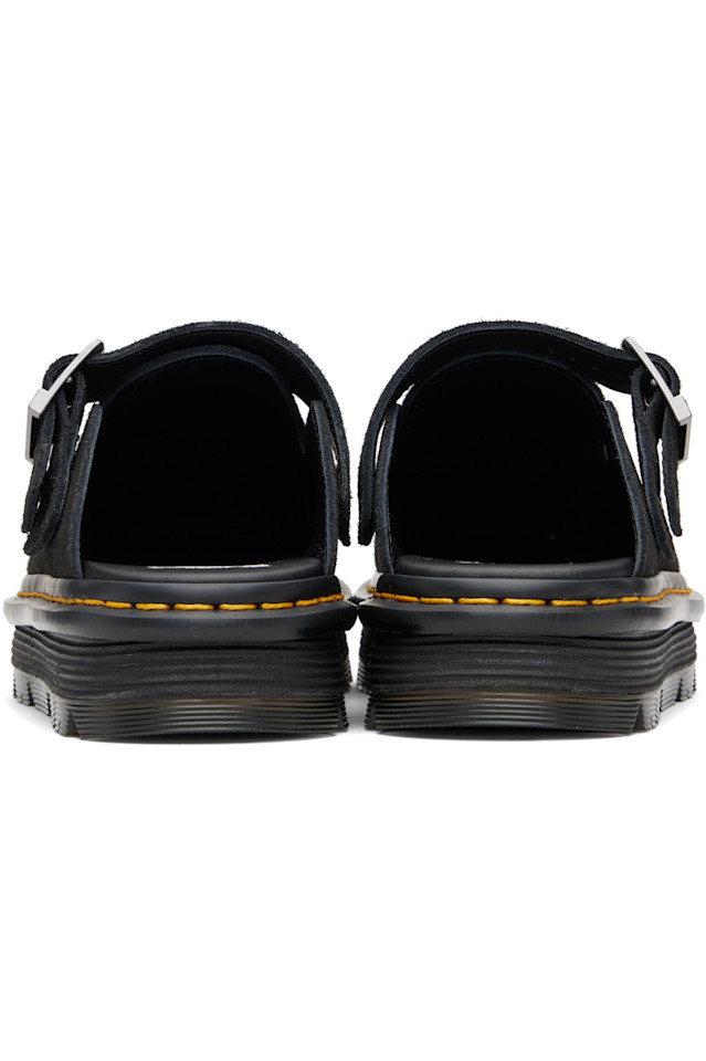 Zebzag замшевые повседневные мюли на платформе с ремешком Dr. Martens, черный — фото 2