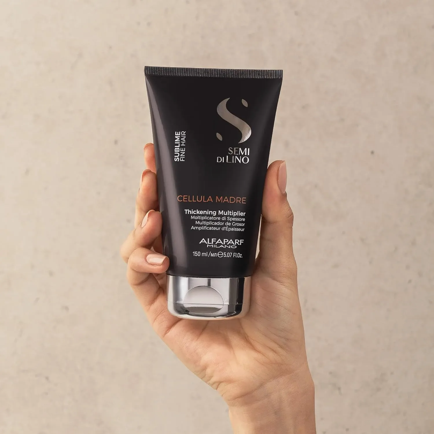 ALFAPARF MILANO Semi di Lino Sublime Cellula Madre Умножитель объема для тонких волос - придает объем и густоту, защищает и усиливает косметический цвет (150 мл) — фото 4