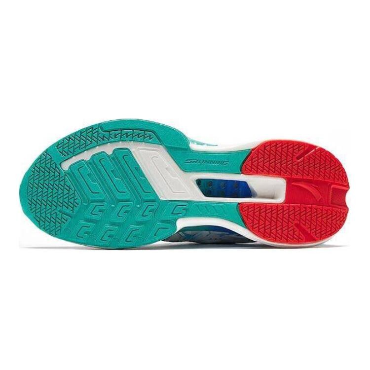 Детские кроссовки GS Low-top белые/флуоресцентные водно-зеленые Anta Kids, белый/зеленый — фото 4