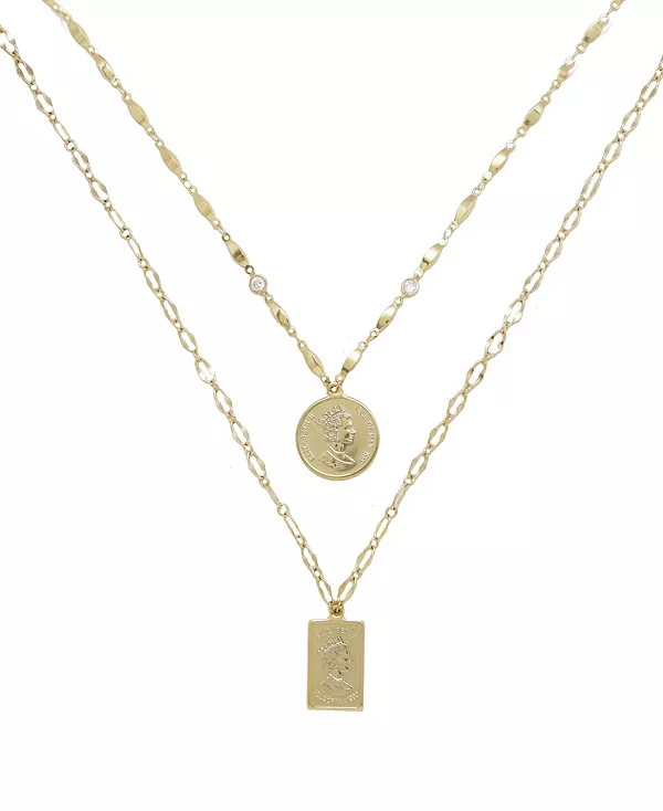 

Комплект из многослойных позолоченных монет «Медальоны моих» Ettika, gold