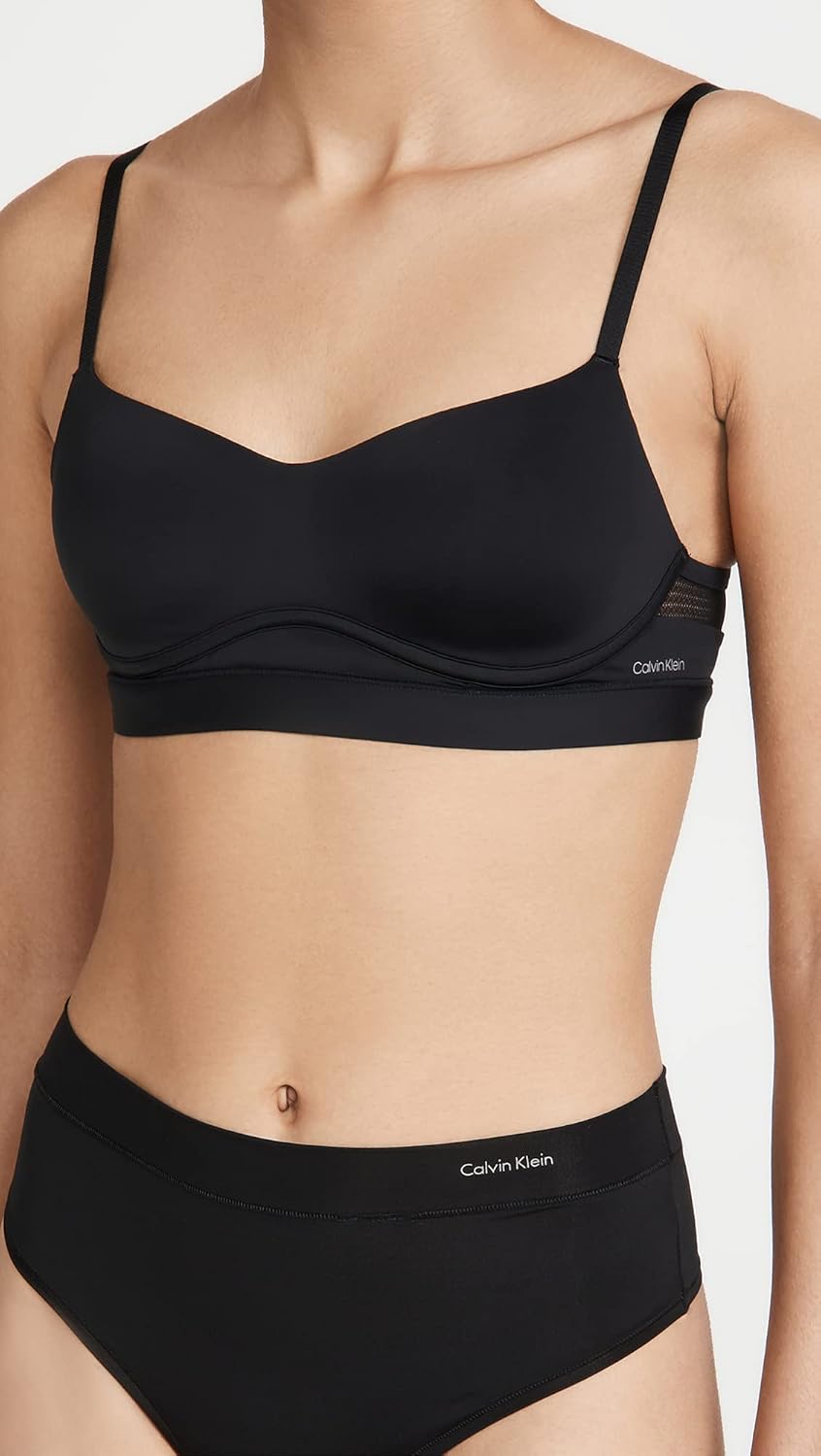 Бюстгальтер-бралетт Calvin Klein Women's Perfectly Fit Flex Lightly Lined Wirefree, Black — фото 2