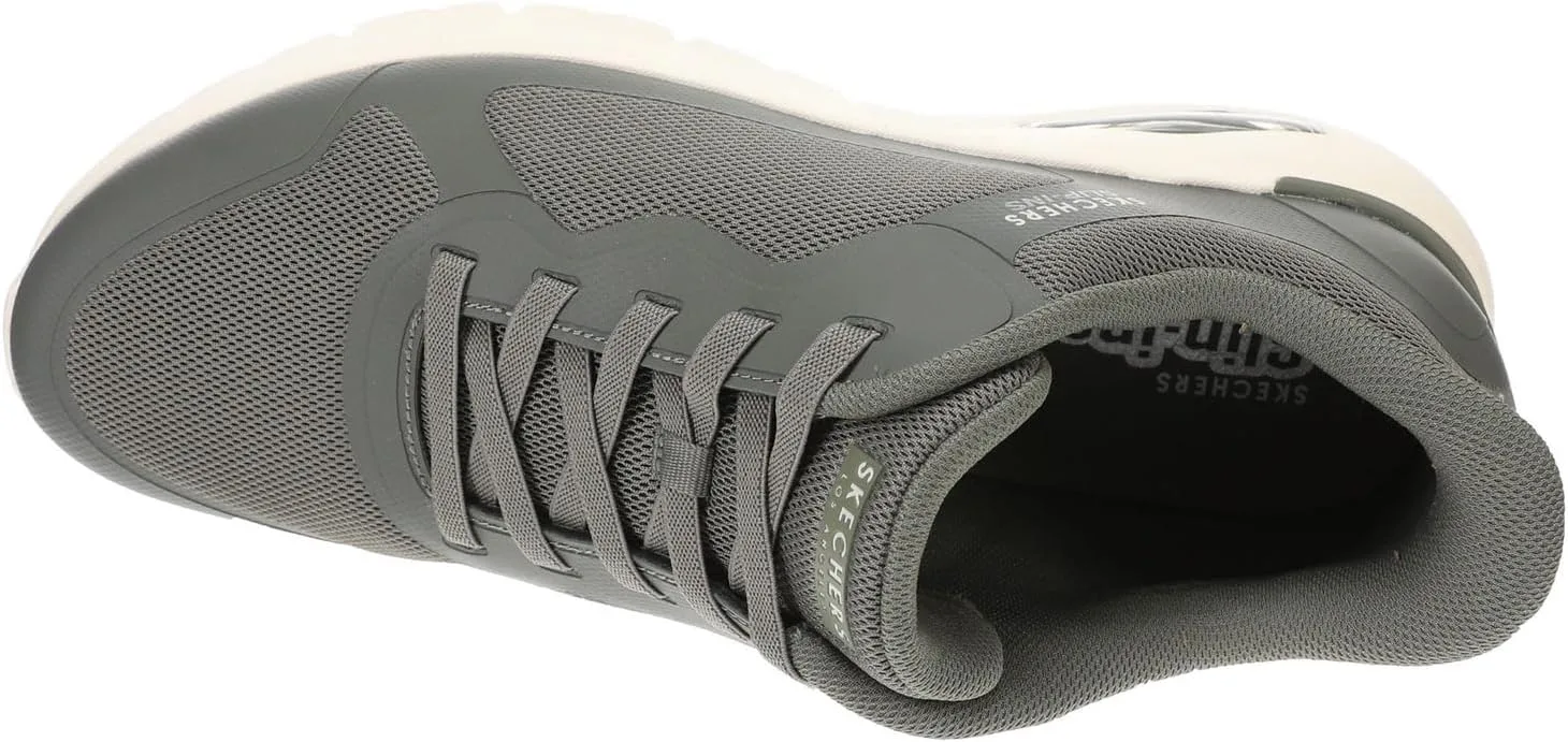 Мужские кроссовки Skechers UNO Flex-Ez Air Hands Free без шнурков, оливковый — фото 2