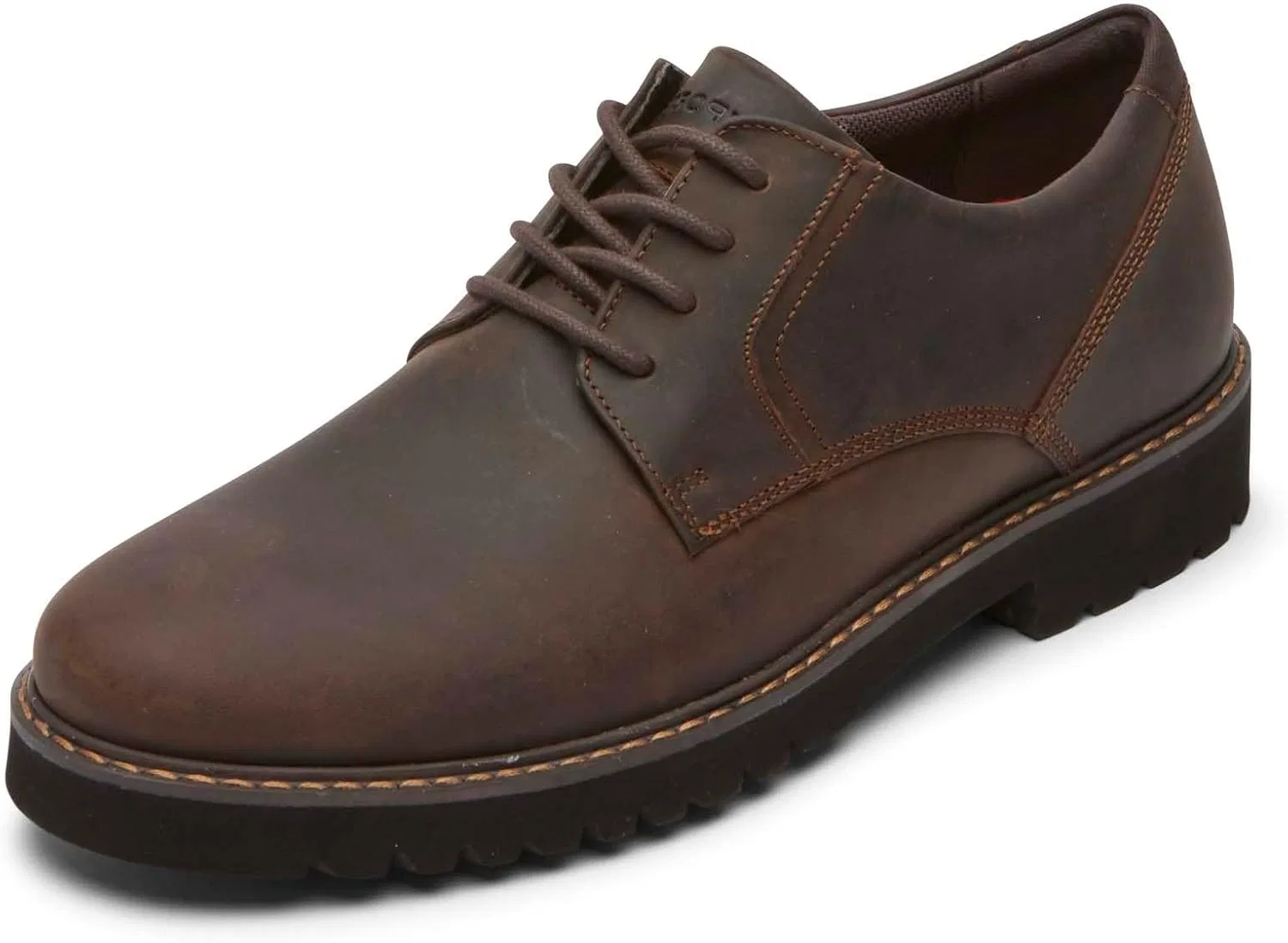 Мужские оксфорды Rockport Maverick с гладким носком, Brown