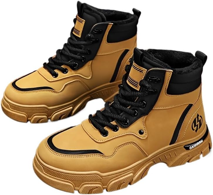 

Мужские дышащие походные ботинки для прогулок на улице, альпинизма, весна/с противоскользящей подошвой Hhhchpm, желтый