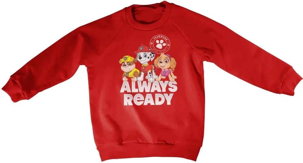 Свитшот детский Paw Patrol, красный