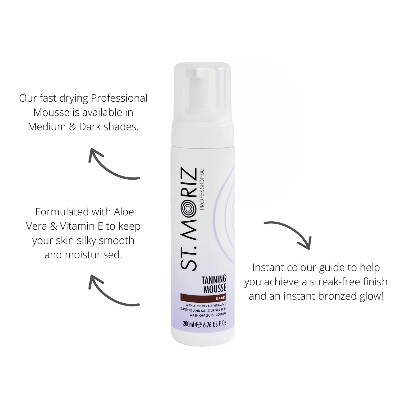 Мусс-автозагар St. Moriz Self-Tanning Mousse Dark, 2 x 200 мл с аппликатором St. Moriz — фото 2
