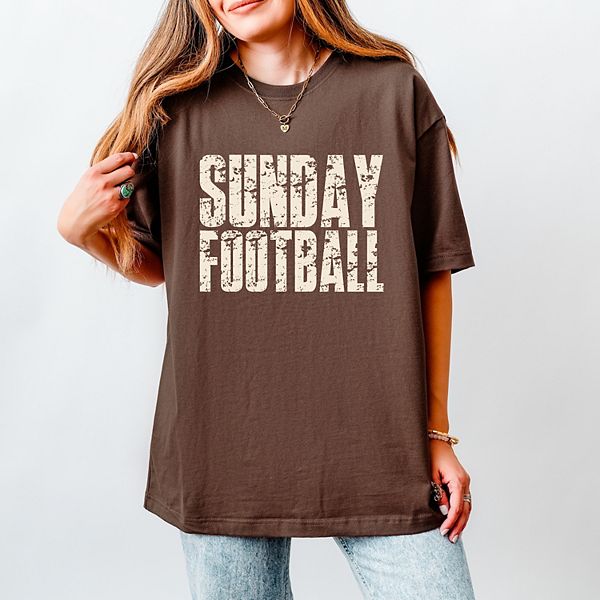 

Футболка Sunday football block distressed женская Simply Sage Market, Cocoa, Зеленый, Футболка Sunday football block distressed женская Simply Sage Market, Cocoa