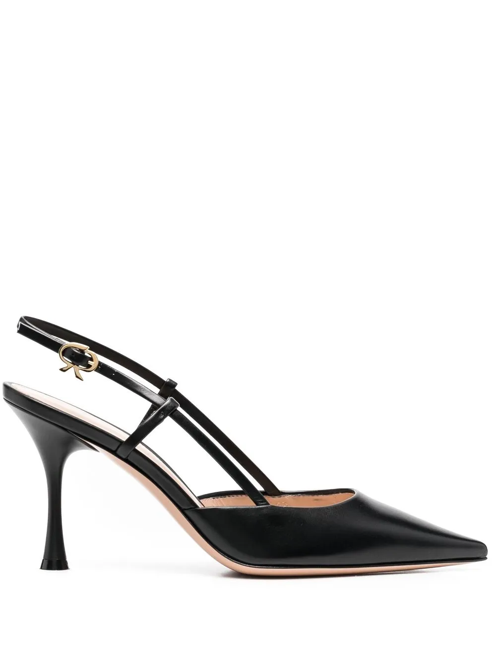 Туфли Ribbon с ремешком на пятке Gianvito Rossi, черный