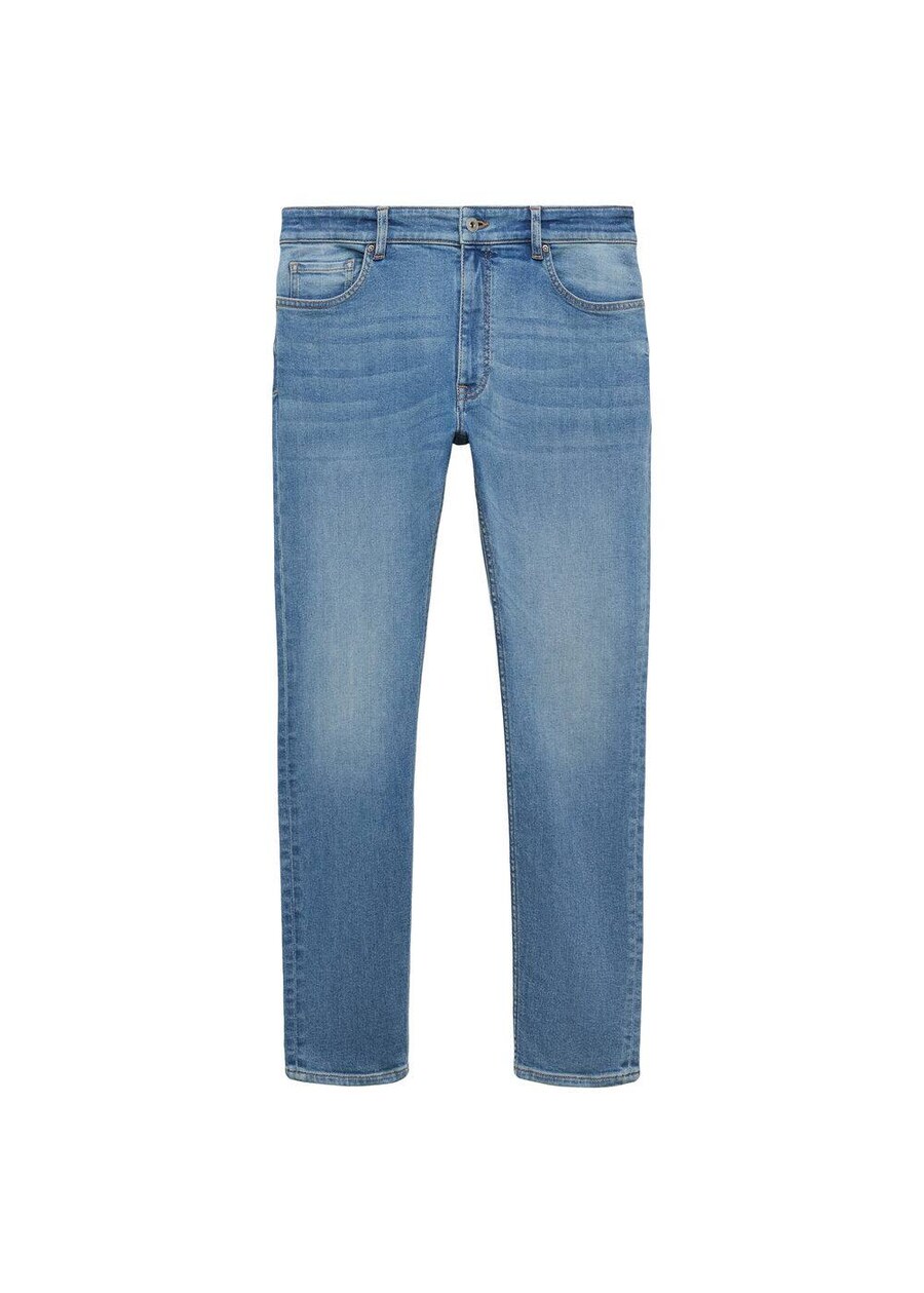 

Узкие джинсы MANGO MAN, Blue denim