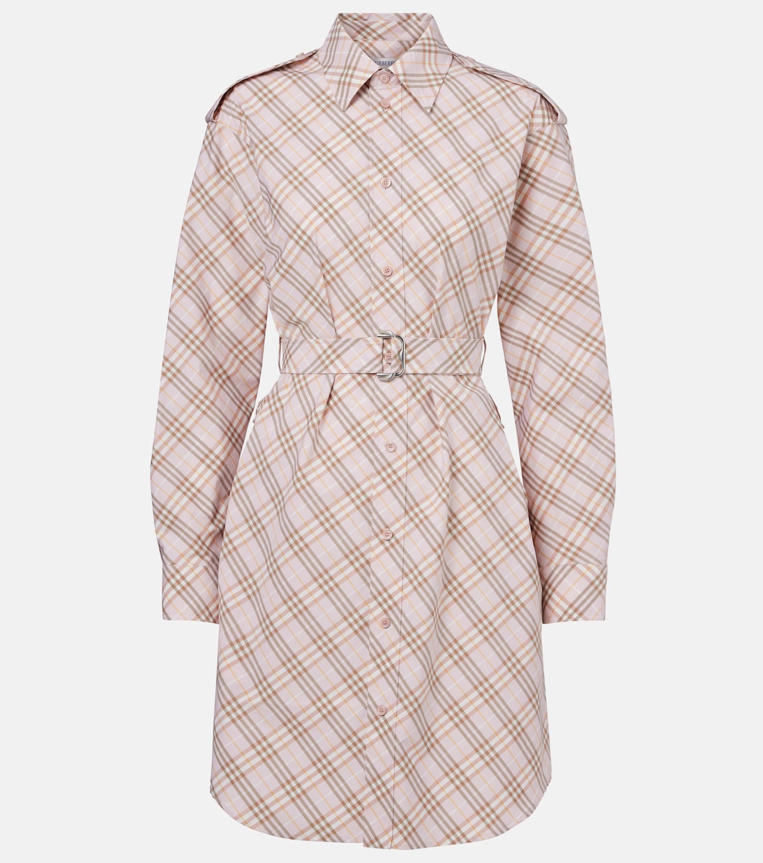 

Платье-рубашка из хлопка в клетку Burberry Burberry, Floss Ip Check
