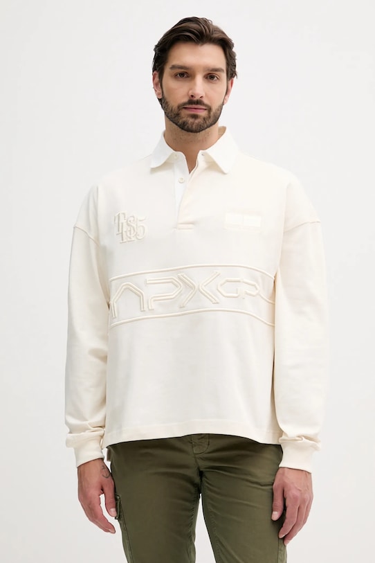 

Хлопковая толстовка x F1 THE MOVIE Tommy Hilfiger, бежевый