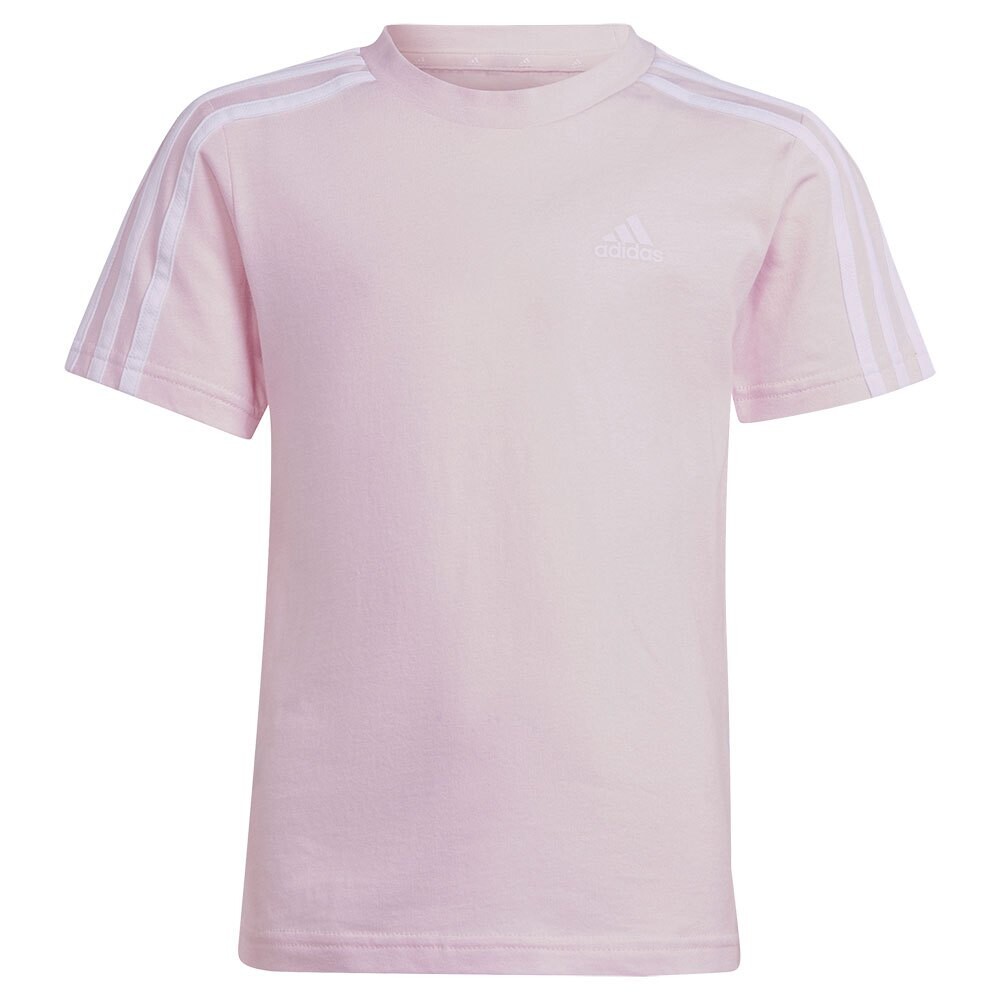 

Футболка с коротким рукавом adidas Cotton 3 Stripes, розовый