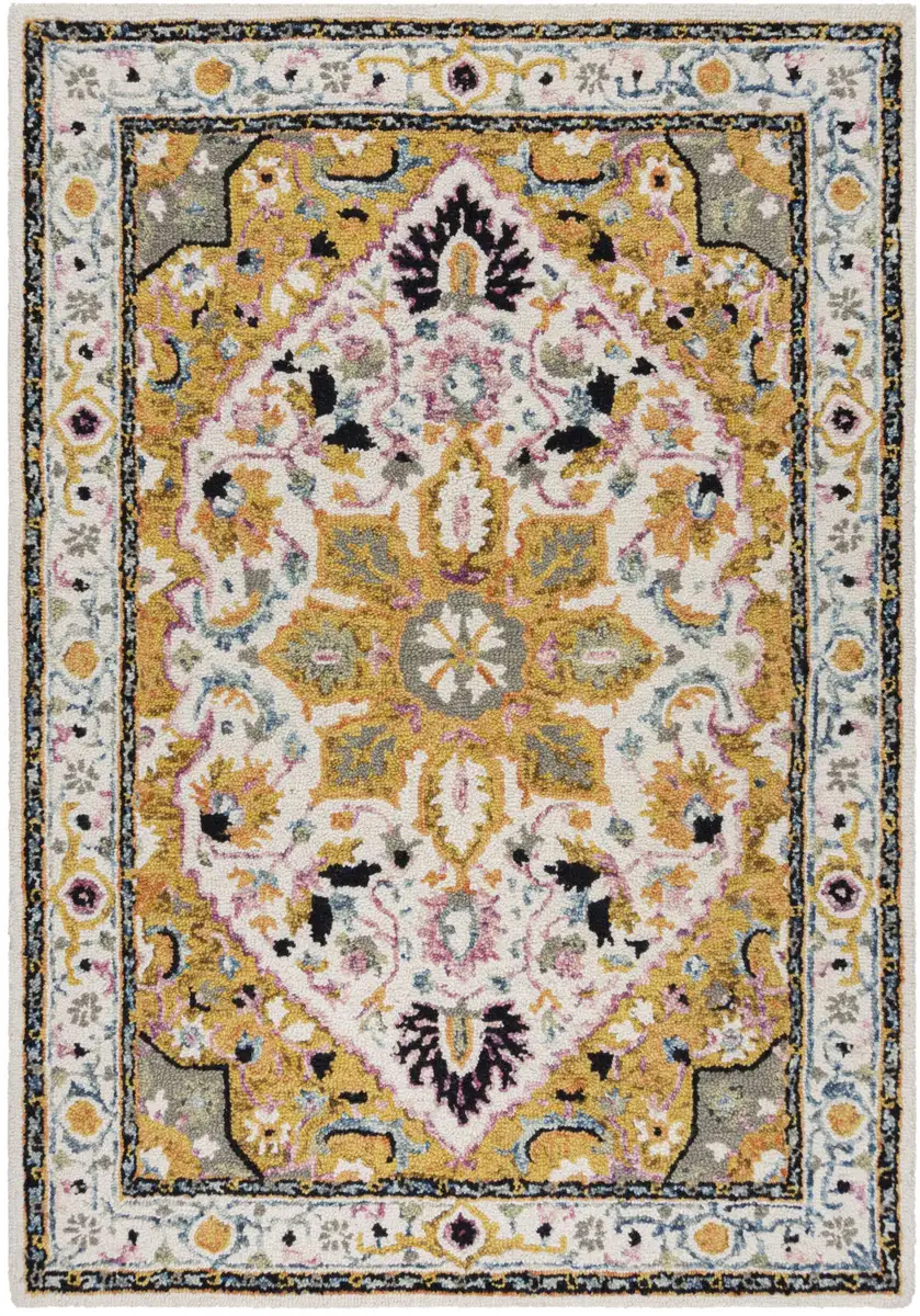 

FLAIR RUGS Ковер шерстяной "Dhalia", прямоугольный 200х290 см, цвет gelb